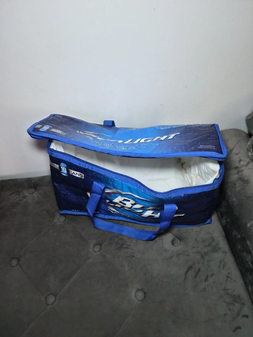 Bud Light Insulated Cooler Tote Bag - Blue